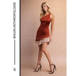 MSRP: $188 ✨ BHLDN by Anthropologie Audrie One-Shoulder Reworked Mini – Size S ✨